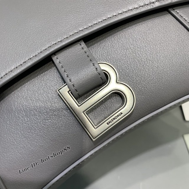 Balenciaga巴黎世家專櫃爆款小號平紋灰色Hourglass沙漏包 fyj1828